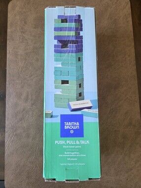 Tabitha Brown X Target Push Pull And Talk Block Tower Game ~ Blue Green